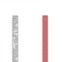 Cuir Manchette 8mm LES GEORGETTES Émir et Rose Poudré