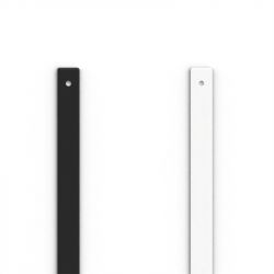 Cuir Manchette 8mm LES GEORGETTES Noir et Blanc