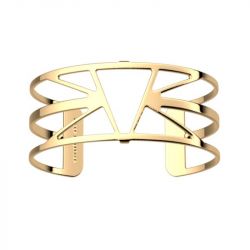 Manchette femme 25mm m les georgettes ibiza laiton doré - manchettes - edora - 0