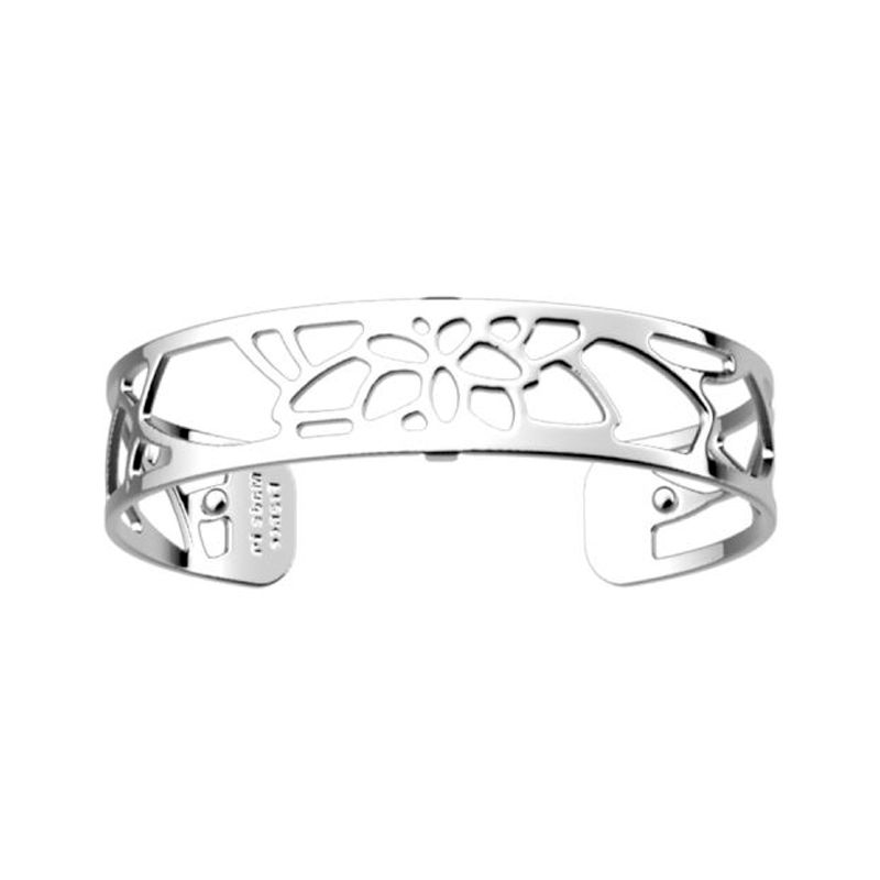 Manchette femme 14mm m les georgettes nÉnuphar laiton argenté - manchettes - edora