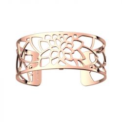 Manchette femme 25mm m les georgettes nÉnuphar laiton doré rose - manchettes - edora - 0