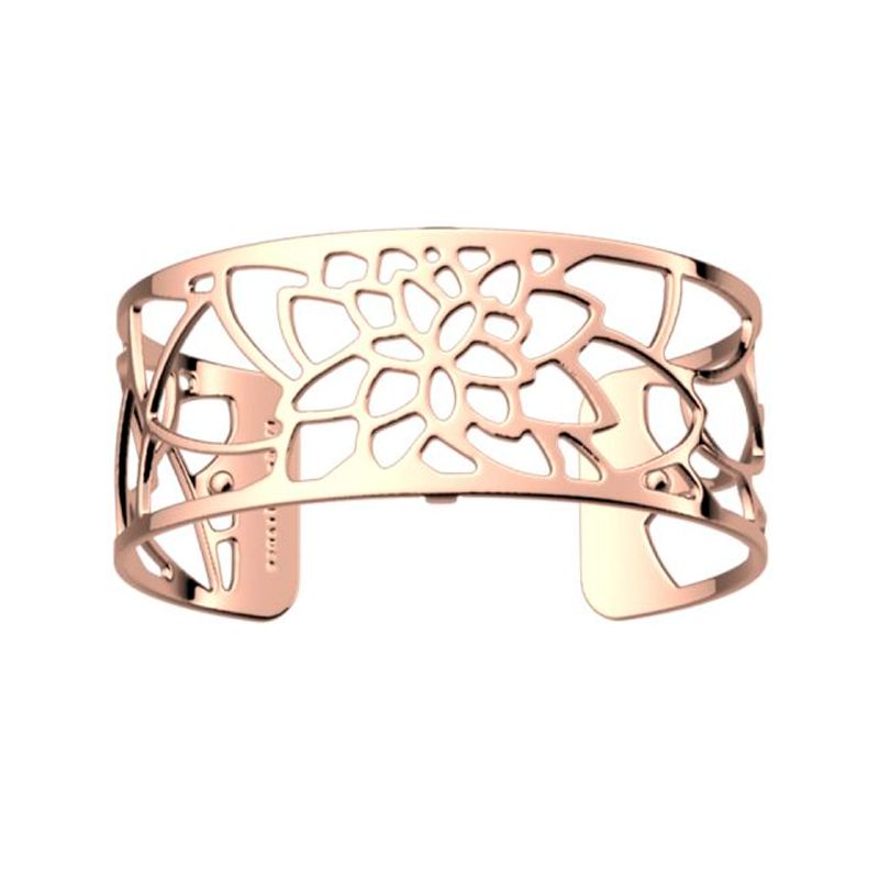 Manchette femme 25mm m les georgettes nÉnuphar laiton doré rose - manchettes - edora