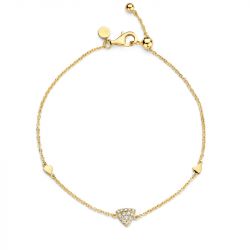 Bracelet femme one more eolo or jaune 750/1000 avec diamants - bracelets-femme - edora - 0