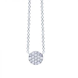 Collier femme one more eolo or blanc 750/1000 avec diamants - colliers-femme - edora - 0