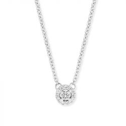 Collier femme one more salina or blanc 750/1000 avec diamants - colliers-femme - edora - 0