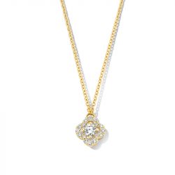 Collier femme one more salina or jaune 750/1000 avec diamants - colliers-femme - edora - 0