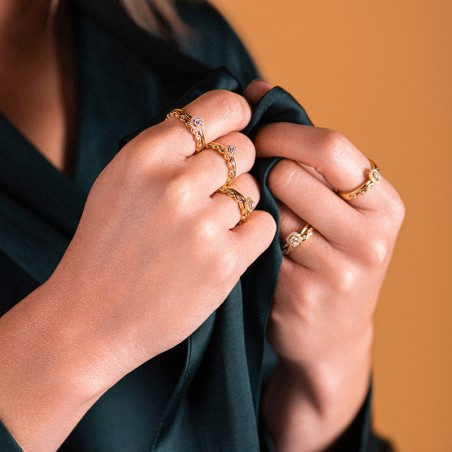 Bague solitaire femme one more salina or jaune 750/1000 avec diamant – bagues femme