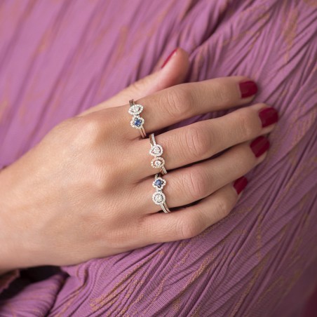 Bague femme salina one more or 750/1000 blanc et diamants 060107/a – bagues femme