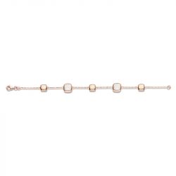 Bracelet femme one more pantelleria or rose 750/1000 avec nacre - bracelets-femme - edora - 3