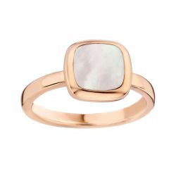 Bague femme one more pantelleria or 750/1000 rose avec nacre - bagues-femmes - edora - 0