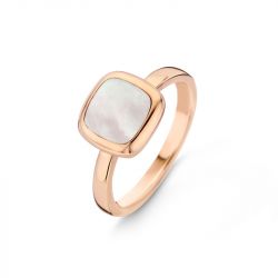 Bague femme one more pantelleria or 750/1000 rose avec nacre - bagues-femmes - edora - 1