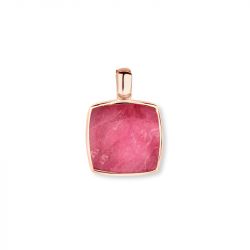 Pendentif femme one more pantelleria or 750/1000 rose et quartz - pendentifs - edora - 0