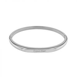 Bracelet femme calvin klein rigide acier inoxydable - joncs - edora - 0