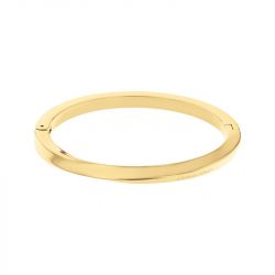 Bracelet femme jonc calvin klein twisted ring acier doré - joncs - edora - 0