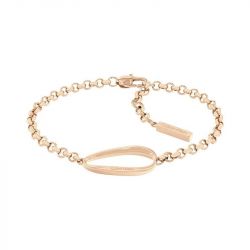 Bracelet femme calvin klein playful organic shapes acier doré rose - bracelets-femme - edora - 0