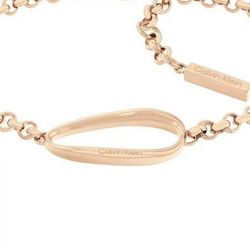 Bracelet femme calvin klein playful organic shapes acier doré rose - bracelets-femme - edora - 1