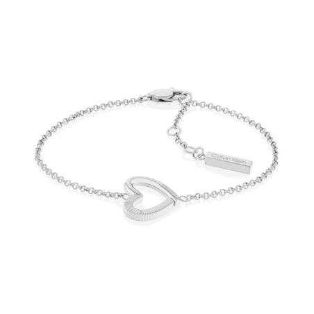 Bracelet femme calvin klein minimalistic hearts acier argenté – bracelets femme