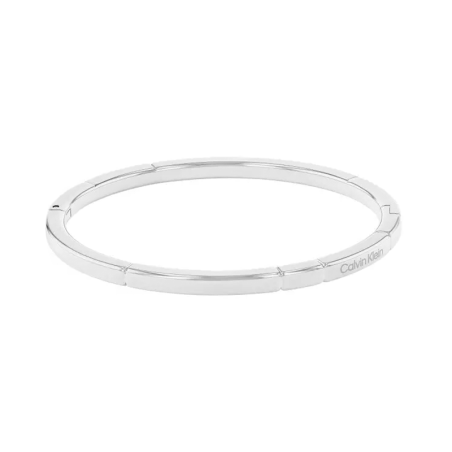 Bracelet femme jonc calvin klein soft squares acier argenté – joncs