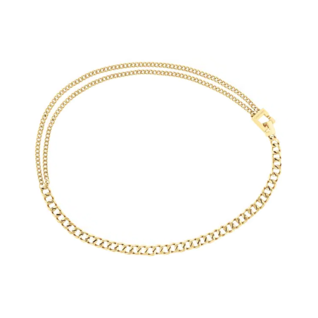 Collier femme chaîne calvin klein divergent links maille acier doré – colliers femme