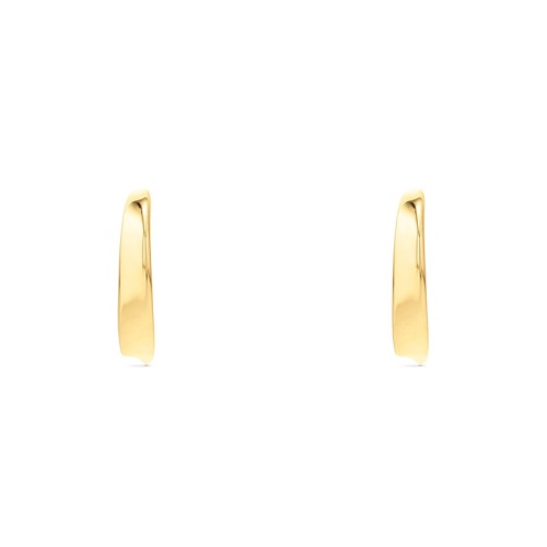 Boucles d'Oreilles Femme Créoles CALVIN KLEIN ETHEREAL METALS Acier Doré