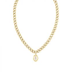 Collier femme calvin klein edgy pearls acier doré - colliers-femme - edora - 0
