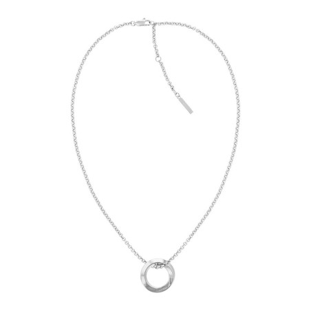 Collier femme calvin klein twisted ring acier argenté – colliers femme