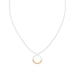 Collier femme calvin klein soft squares acier bicolore - colliers-femme - edora - 0