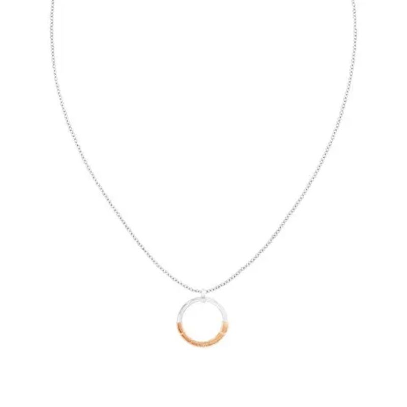 Collier femme calvin klein soft squares acier bicolore - colliers-femme - edora