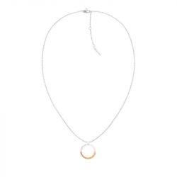 Collier femme calvin klein soft squares acier bicolore - colliers-femme - edora - 1