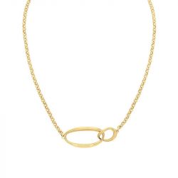 Collier femme calvin klein playful organic shapes acier doré - colliers-femme - edora - 0