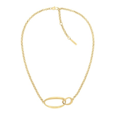Collier femme calvin klein playful organic shapes acier doré – colliers femme