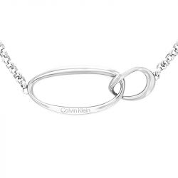 Collier femme calvin klein playful organic shapes acier argenté - colliers-femme - edora - 1