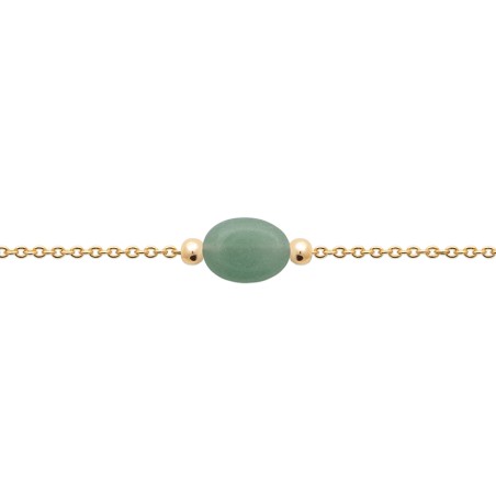 Bracelet femme edora collection harmony plaqué or quartzite vert – bracelets femme