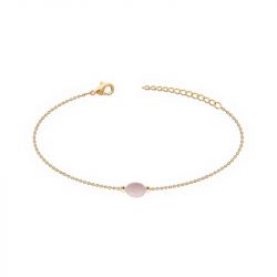Bracelet femme edora collection harmony plaqué or quartz rose - bracelets-femme - edora - 0