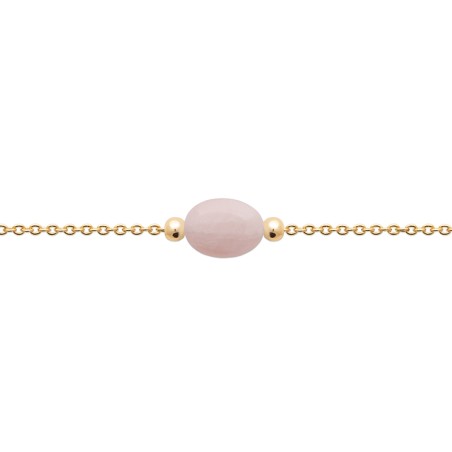 Bracelet femme edora collection harmony plaqué or quartz rose – bracelets femme