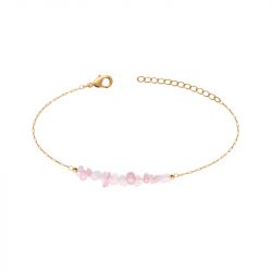Bracelet femme edora collection harmony plaqué or quartz roses - bracelets-femme - edora - 0