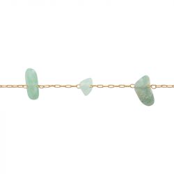 Bracelet femme edora collection harmony plaqué or quartzites verts - bracelets-femme - edora - 2