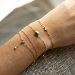 Bracelet femme zag rosillo acier doré sbs21752-01wht - plus-de-bracelets-femmes - edora - 1