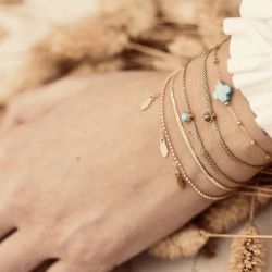 Bracelet femme zag bijoux velasquez acier doré sbs7970-01nud - plus-de-bracelets-femmes - edora - 1