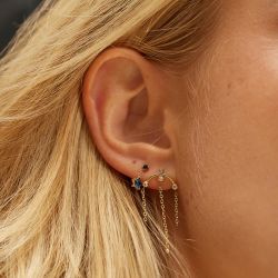 Boucles d’oreilles or, argent, fantaisie & diamant - matières (25) - boucles-d-oreilles-femme - edora - 2