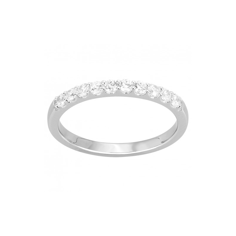 Bague femme alliance edora argent et oxydes edo70100573 - bagues-femmes - edora