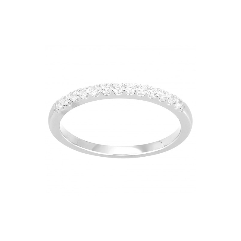 Bague femme alliance edora argent et oxydes edo70100572 - bagues-femmes - edora