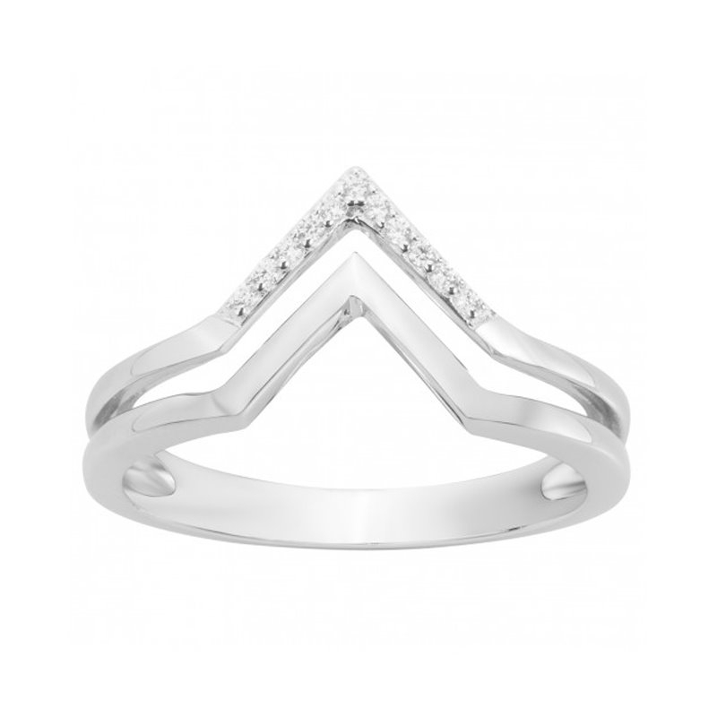 Bague femme argent 925/1000 et oxydes - plus-de-bagues-femmes - edora