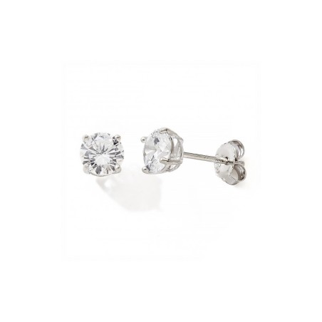 Boucles d'oreilles femme puces edora collection essential argent 925 oxydes de zirconium – puces