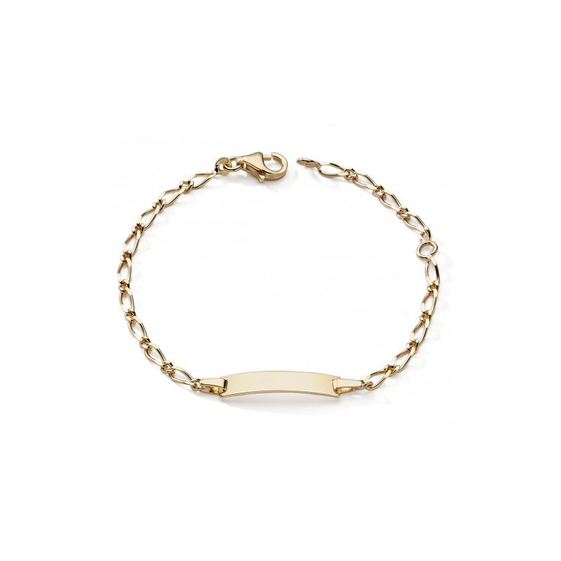 Bracelet bébé gourmette cheval edora or 375/1000 jaune edon0252 - gourmettes - edora