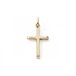 Pendentif edora collection essential croix or jaune 750/1000 - pendentifs - edora - 0