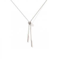 Collier femme edora collection essential barrette argent 925/1000 oxydes de zirconium - colliers-femme - edora - 0