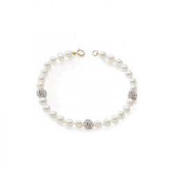 Bracelet femme 19cm edora collection essential perles de culture - bracelets-femme - edora - 0