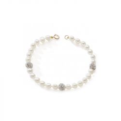 Bracelet femme 19cm edora collection essential perles de culture - bracelets-femme - edora - 0