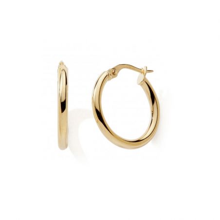 Creoles femme: créoles argent, or 18 carats & créoles or blanc - creoles - edora - 1